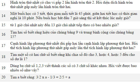 dap an de thi vao lop 6 luong the vinh 2005 2006