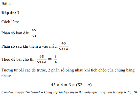 Giải đề thi vào lớp 6 trường Lương Thế Vinh 2012 2013