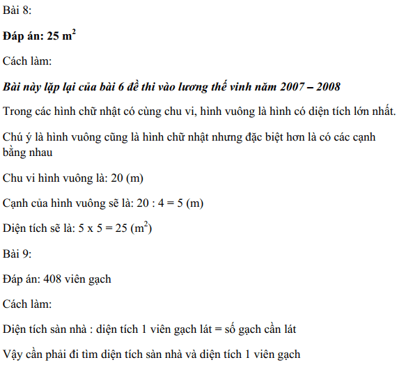 Giải đề thi vào lớp 6 trường Lương Thế Vinh 2012 2013