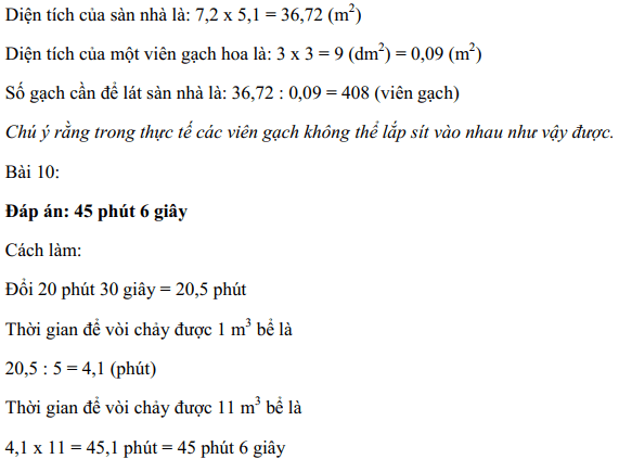 Giải đề thi vào lớp 6 trường Lương Thế Vinh 2012 2013