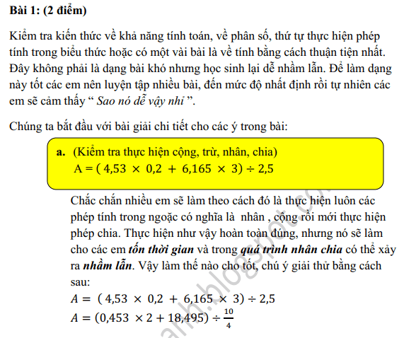 Giải Đề thi vào lớp 6 Trần Đại Nghĩa 2009 2010