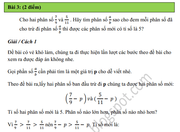 Giải Đề thi vào lớp 6 Trần Đại Nghĩa 2009 2010