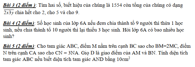 Giải đề thi vào lớp 6 trường Nguyễn Tất Thành 2006 2007