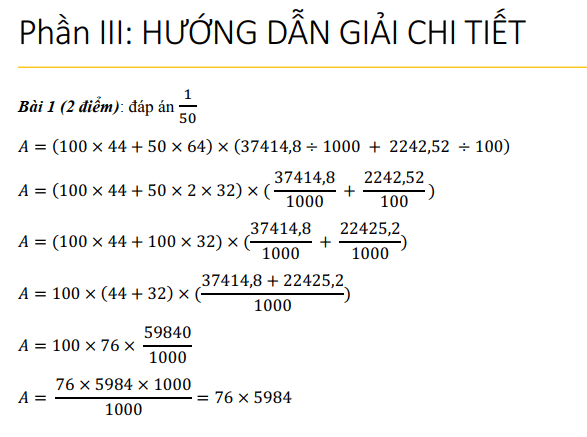 Giải đề thi vào lớp 6 trường Nguyễn Tất Thành 2006 2007