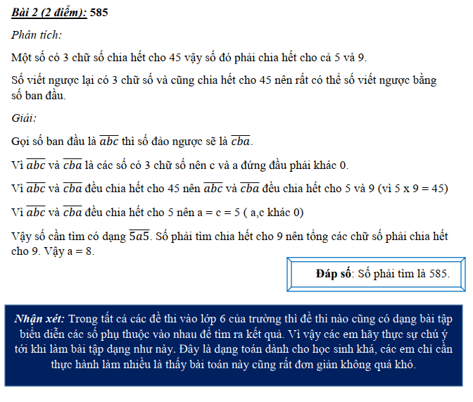 Giải đề thi vào lớp 6 trường Nguyễn Tất Thành 2007 2008