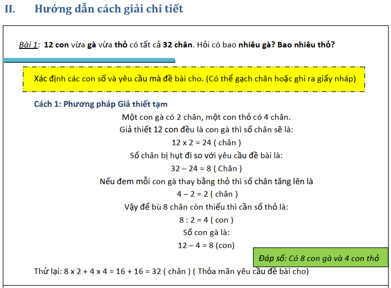 phương pháp giả thiết tạm lớp 5 nâng cao tiết 1