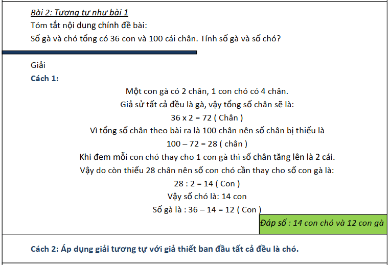 phương pháp giả thiết tạm lớp 5 nâng cao tiết 1