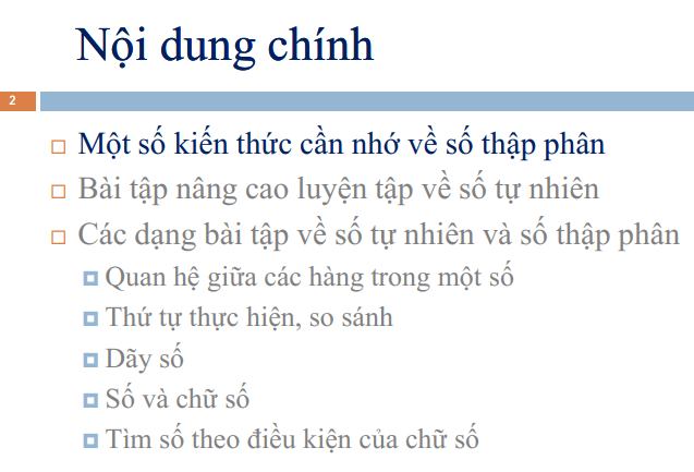 Các bài toán về số thập phân toán lớp 5 nâng cao