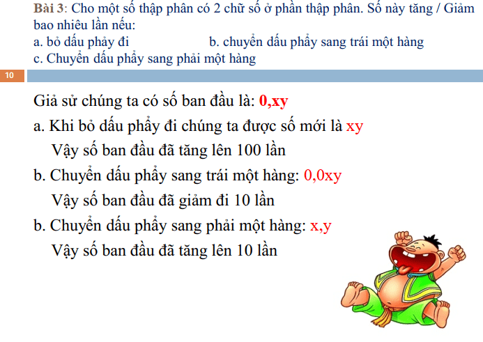 Các bài toán về số thập phân toán lớp 5 nâng cao