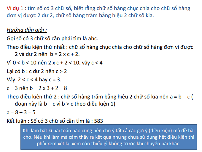 Dạng toán về số và chữ số lớp 5 nâng cao tiết 1