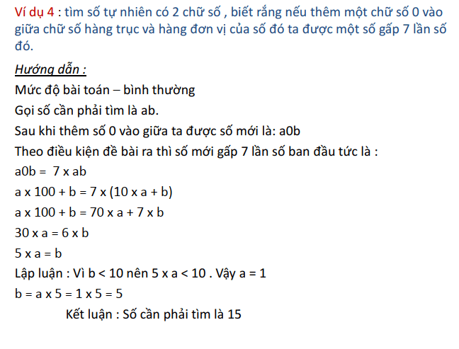 Dạng toán về số và chữ số lớp 5 nâng cao tiết 1