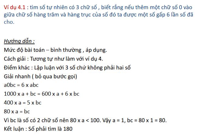 Dạng toán về số và chữ số lớp 5 nâng cao tiết 1