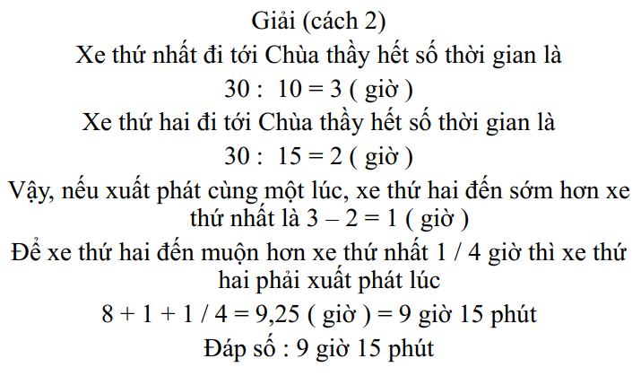 Các bài toán chuyển động đều nâng cao tiết 2