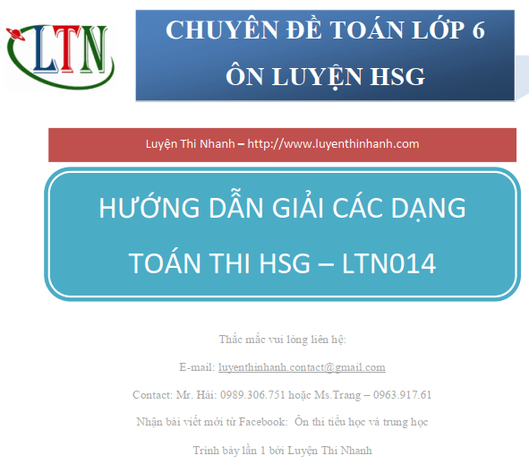 Đề thi toán cuối kỳ lớp 6 có đáp án 02