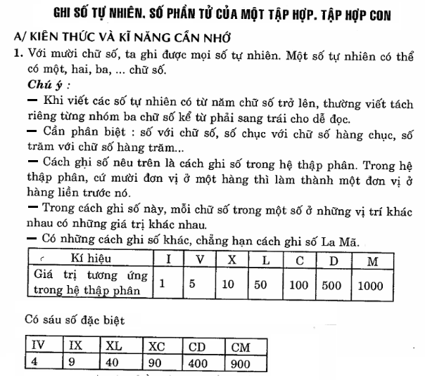 Số tự nhiên toán lớp 6 nâng cao (Tiết 2)