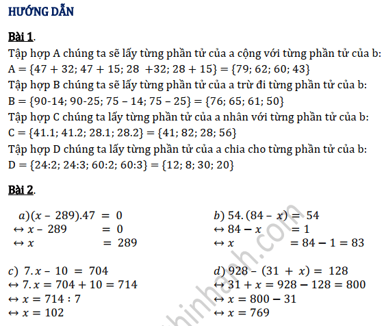 Số tự nhiên toán lớp 6 nâng cao (Tiết 3)