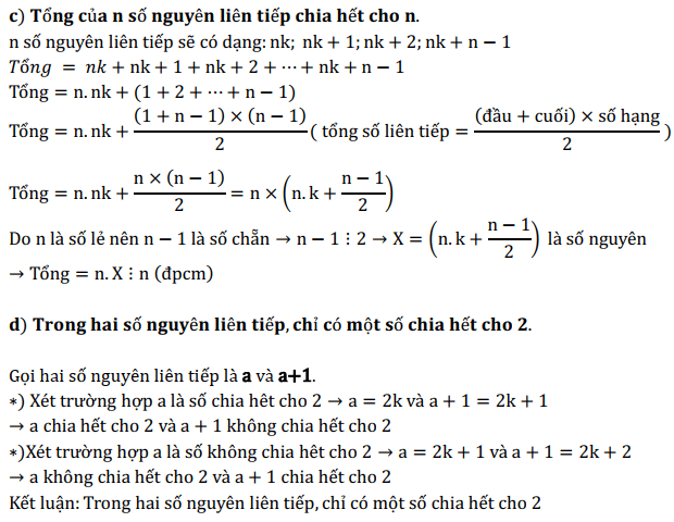 Bài tập số nguyên toán 6 nâng cao tiết 3