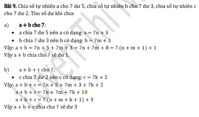 Bài tập ôn tập chương 1 toán 6 nâng cao