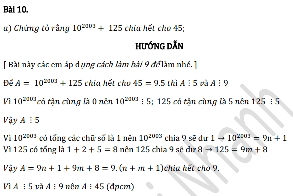 Bài tập ôn tập chương 1 toán 6 nâng cao