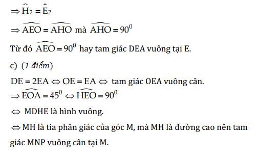 Đề thi toán lớp 8 cuối kỳ có đáp án - LTN08001