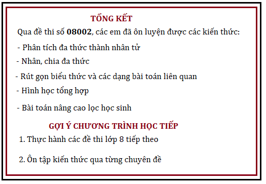 Đề thi toán lớp 8 học kì 2 có đáp án - LTN08002