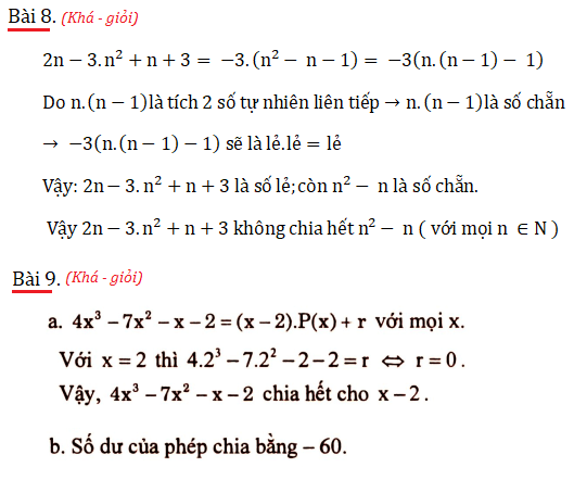 Chia đa thức một biến đã sắp xếp lớp 8 06