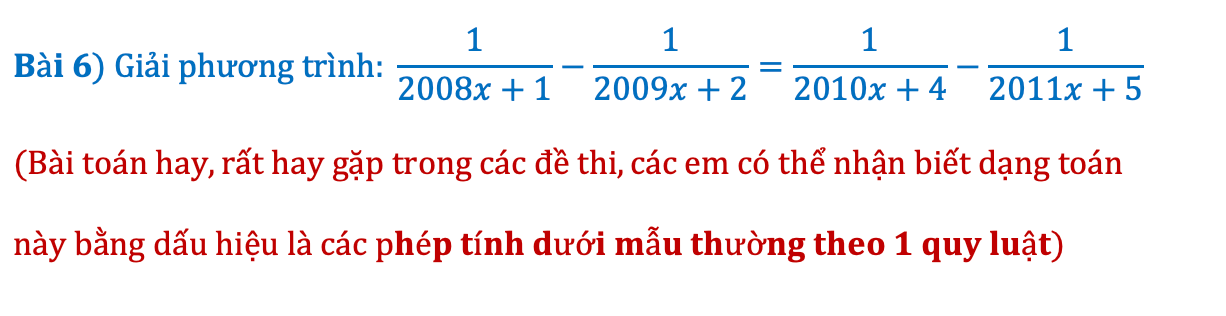 Dạng toán giải phương trình chứa ẩn ở mẫu số lớp 8 nâng cao