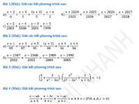 bất phương trình dạng đặc biệt